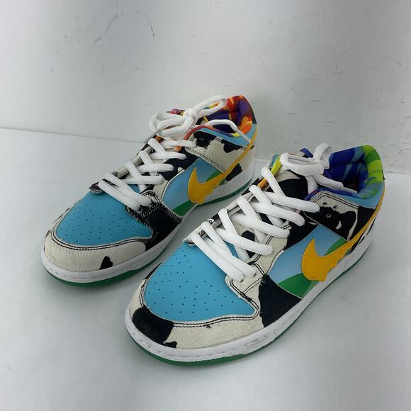 Nike Sb Dunk Low Ben & Jerry's Multicolor Athletic Shoes Men Size 10 Preowned - Picture 2 of 8
